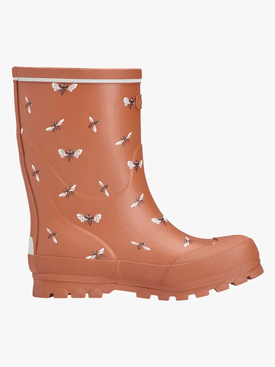 Viking Jolly Print Gummistövlar, Cognac/White, 28 - Bäst i test