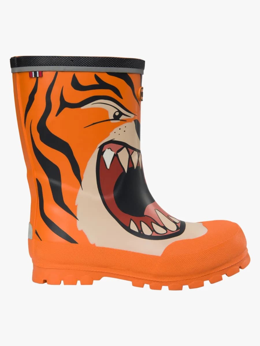 Viking Jolly Print Gummistövlar, Orange, 35 - Bäst i test