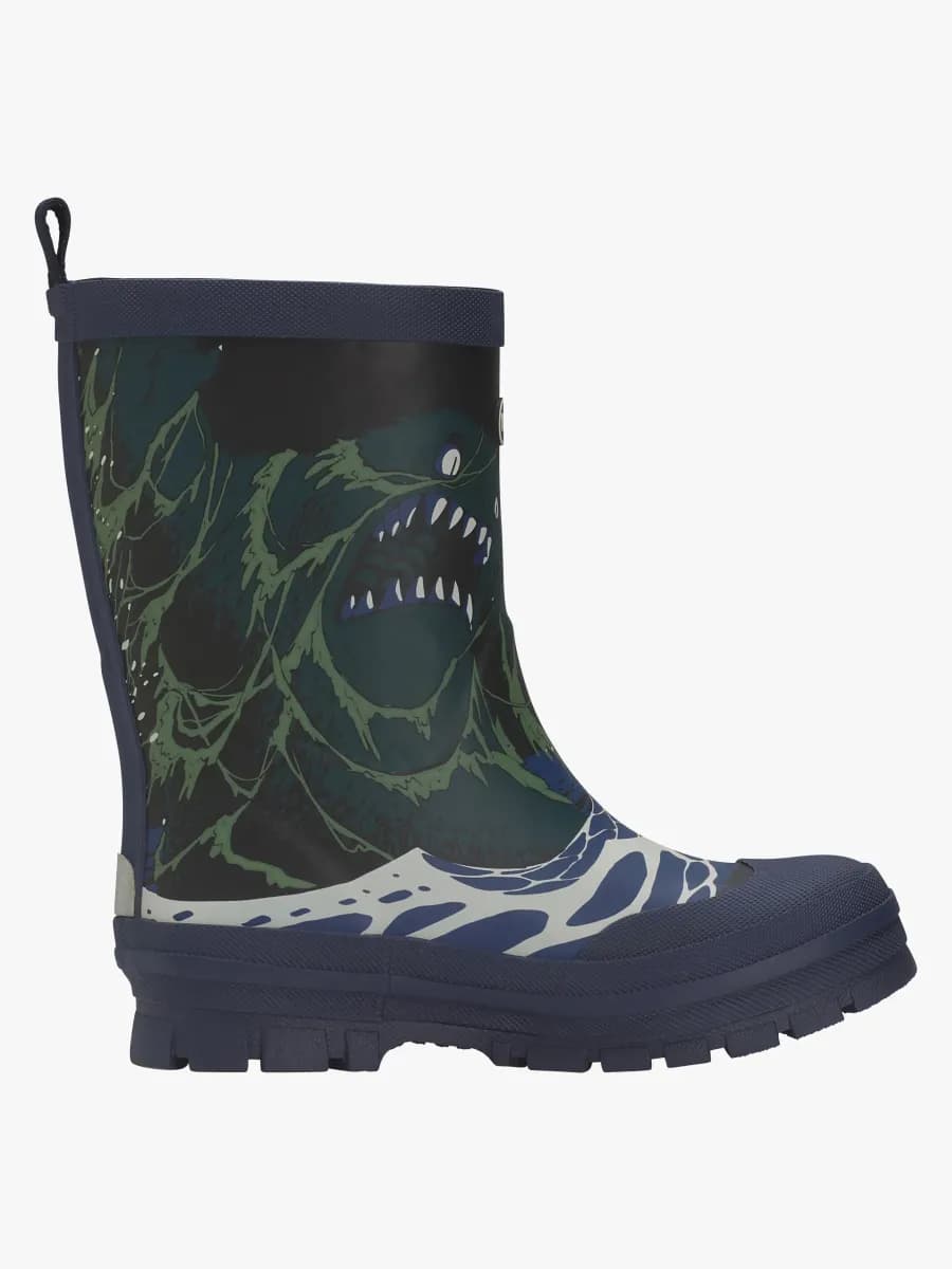Viking Jolly Print Thermo Fodrade Gummistövlar, Blue/Multi, 25