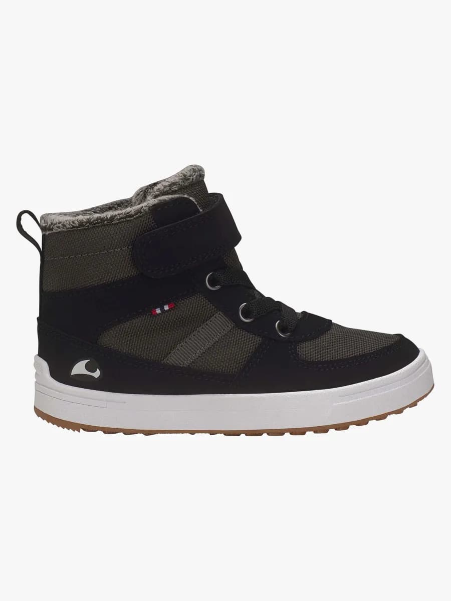 Viking Lucas Mid WP Warm Vinterkängor, Black/Charcoal, Stl 25