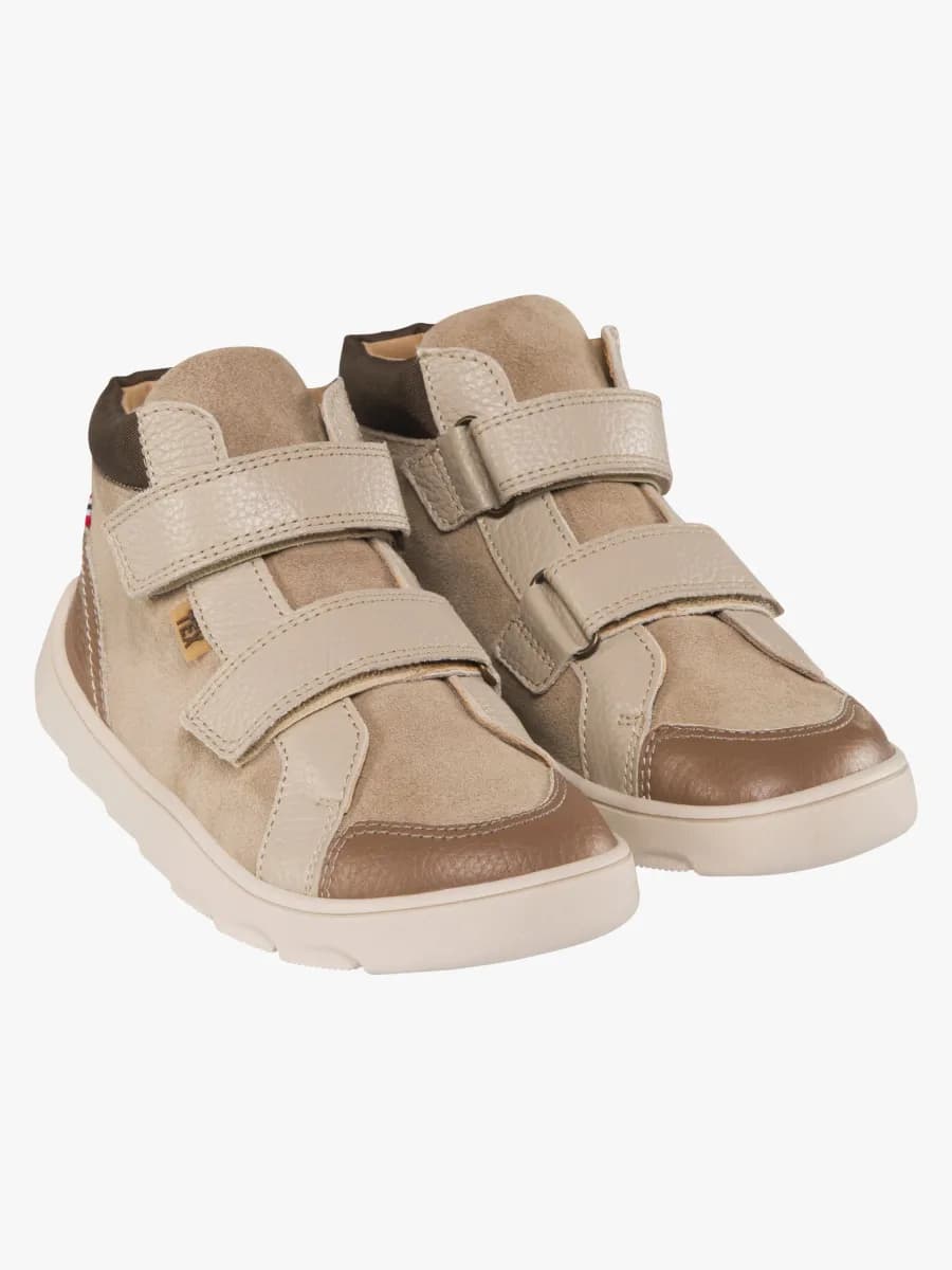 Viking Molde Barefoot Mid TEX 2V Jr Sneakers, Dark Natural, 33