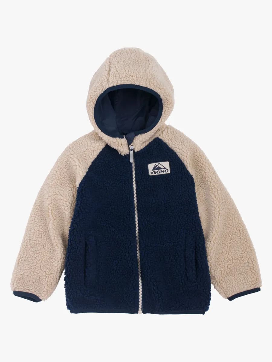 Viking Play  Vändbar Fleecejacka, Navy, 104