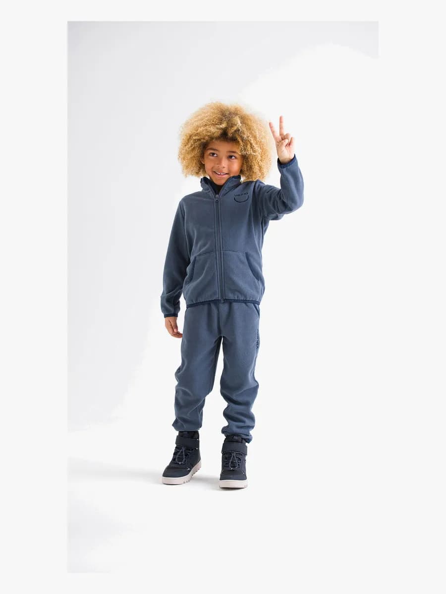 Viking Playtime Fleecejacka, Denim/Marinblå, 110