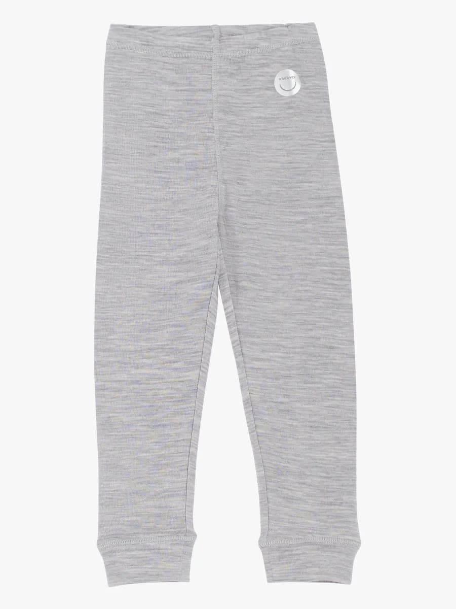 Viking Soft Merino Underställsbyxor Merinomix, Grå/Ljusgrå, 92