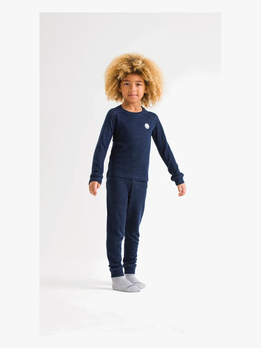 Viking Soft Merino Underställströja Merinomix, Navy, 98
