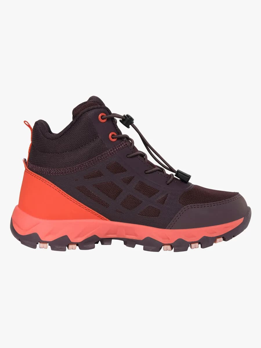 Viking Track Mid SL WP Sneakers, Plum, 33