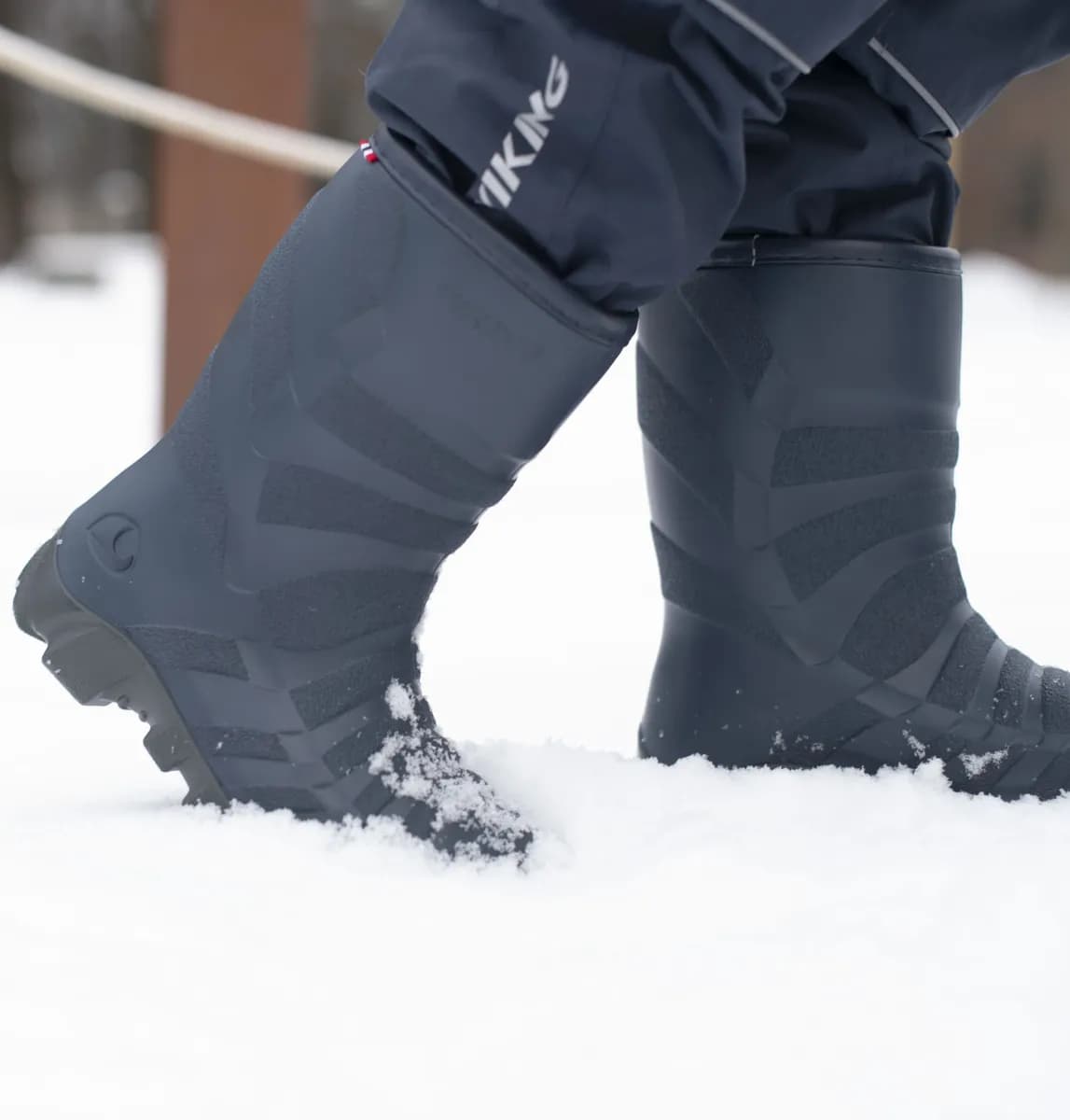 Viking Ultra Fodrade Gummistövlar, Navy/Charcoal, 23 - Bäst i test