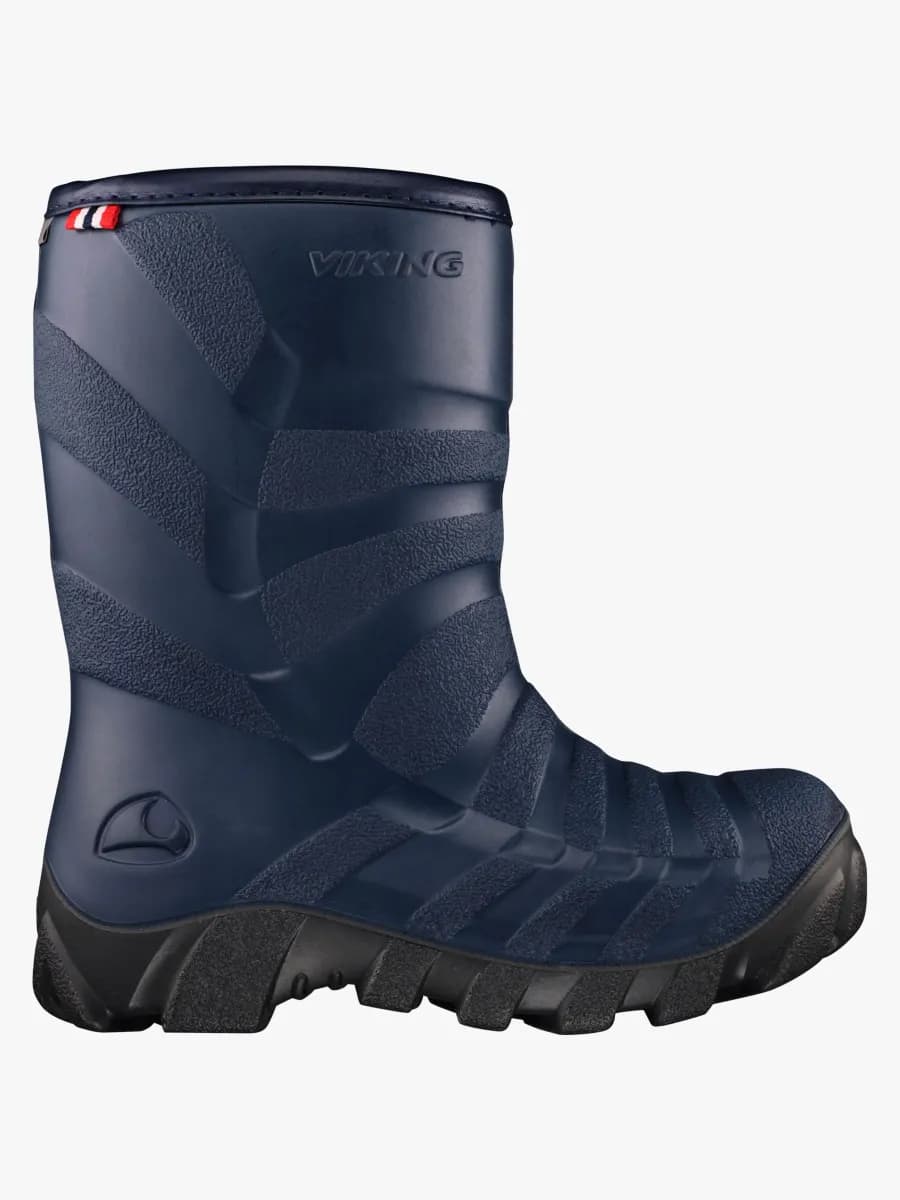 Viking Ultra Fodrade Gummistövlar, Navy/Charcoal, 23 - Bäst i test