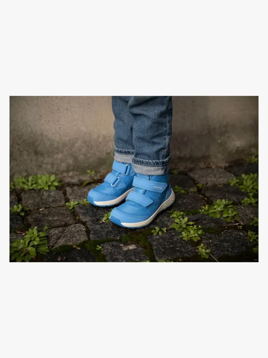 Viking Veme Reflex 2V Mid GTX Sneakers, Blue/Eggshell, 22