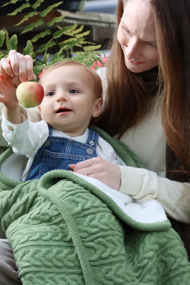 Vinter &  Bloom Filt Cuddly, Basil Green