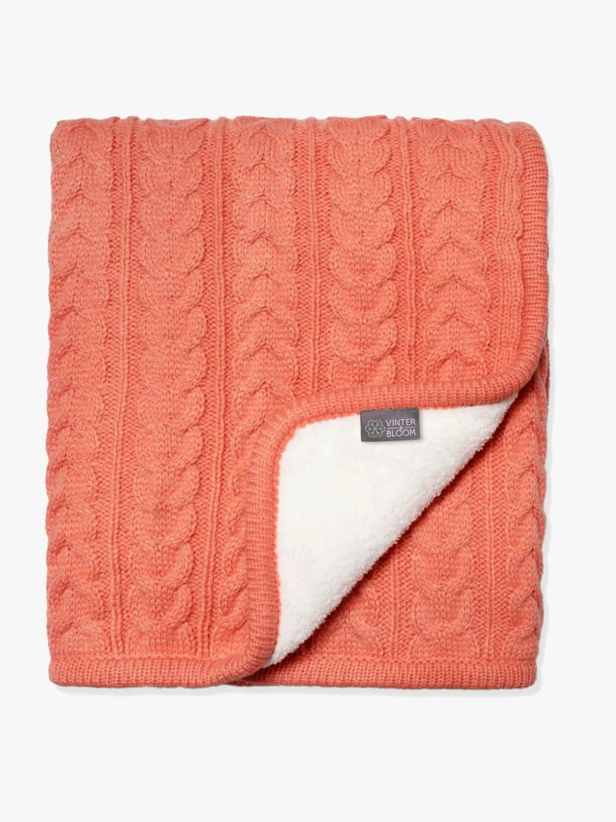Vinter &  Bloom Filt Cuddly, Soft Coral