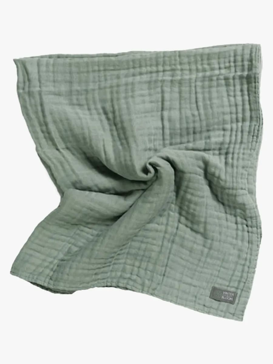 Vinter &  Bloom Layered Muslinfilt, Jade Green