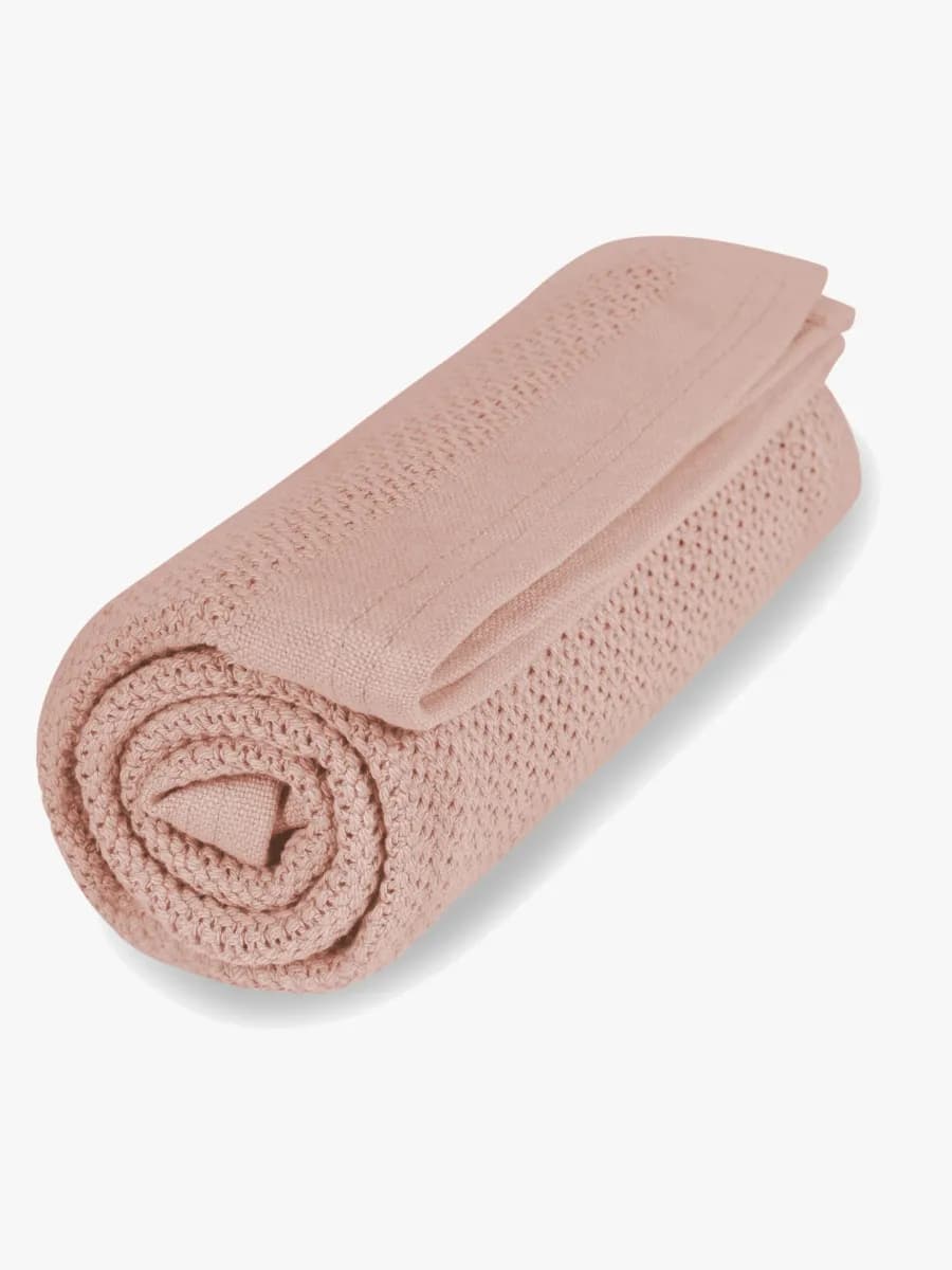 Vinter &  Bloom Soft Grid Babyfilt, Cloud Pink