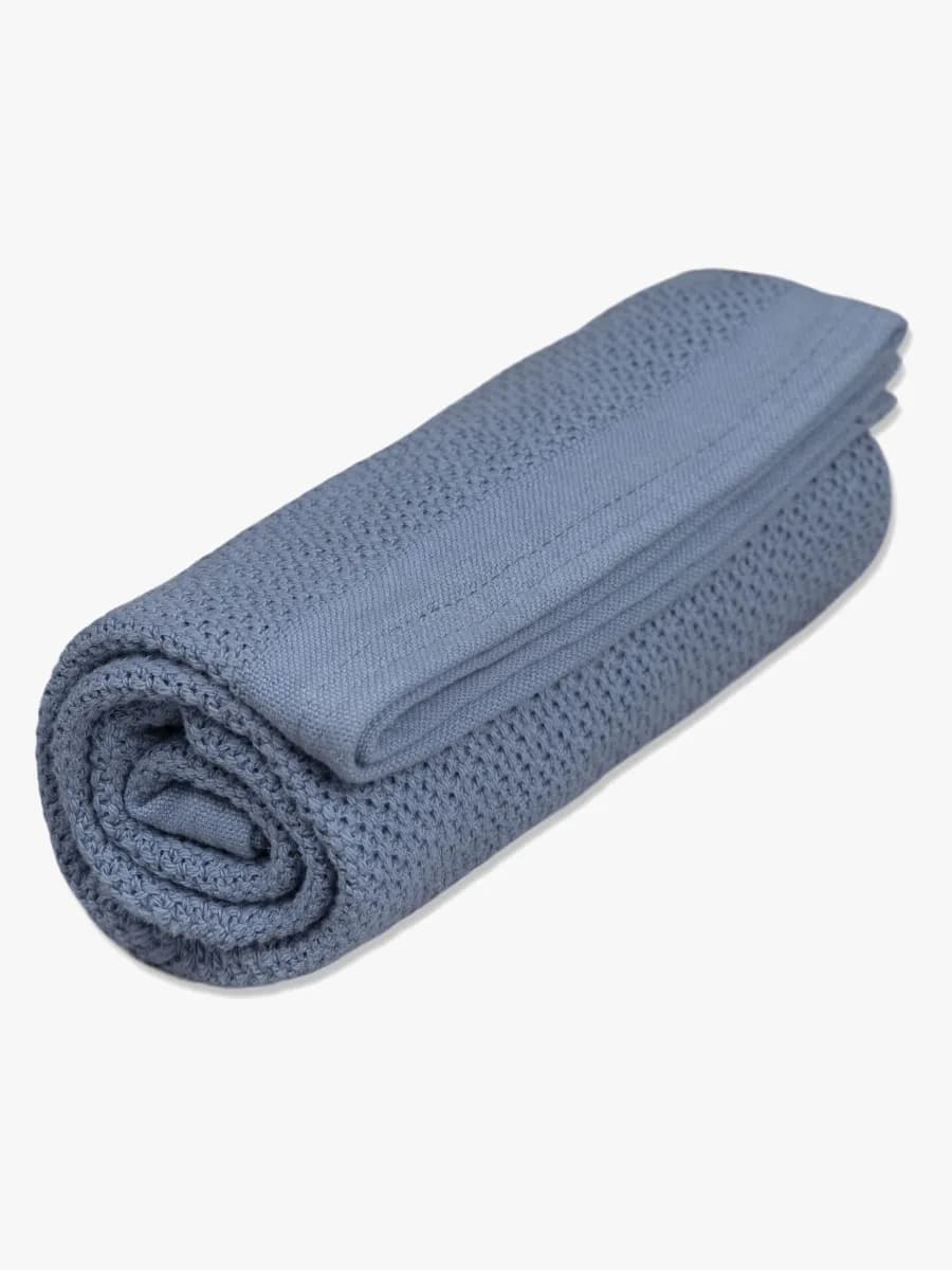 Vinter &  Bloom Soft Grid Gallerfilt, Denim Blue