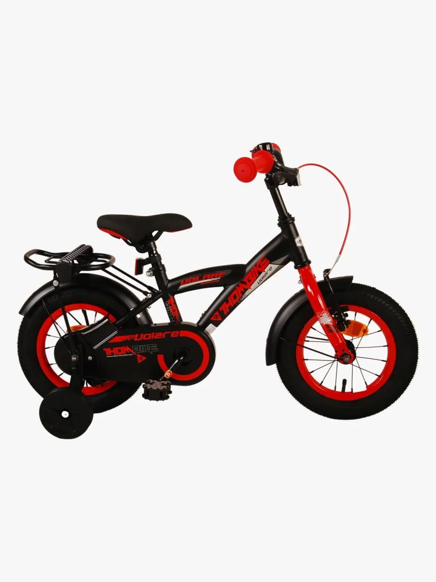 Volare Thombike Cykel 12 Tum, Svart/Röd