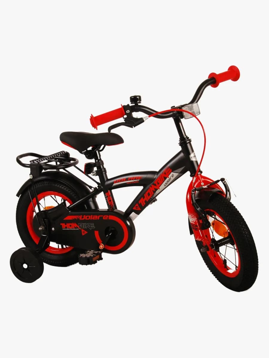 Volare Thombike Cykel 12 Tum, Svart/Röd