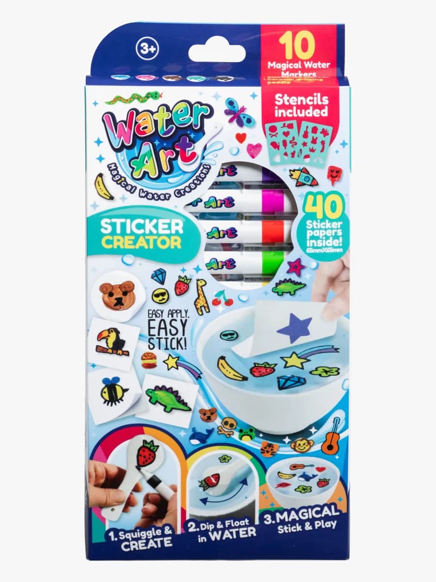 Water Art Vattenfiltpennor med Stickers 10 st