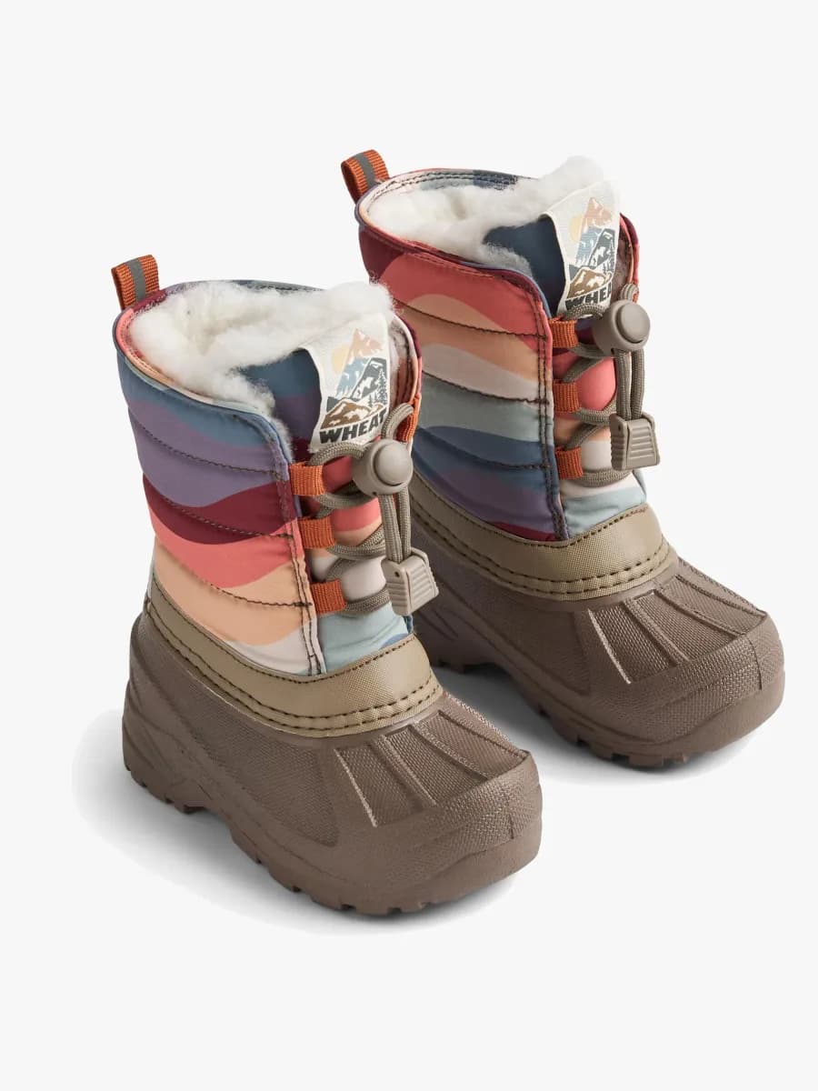 Wheat Aleex Vinterkängor, Rainbow Waves, 30