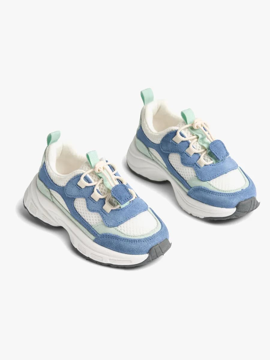 Wheat Arthur Sneakers, White/Denim, 25