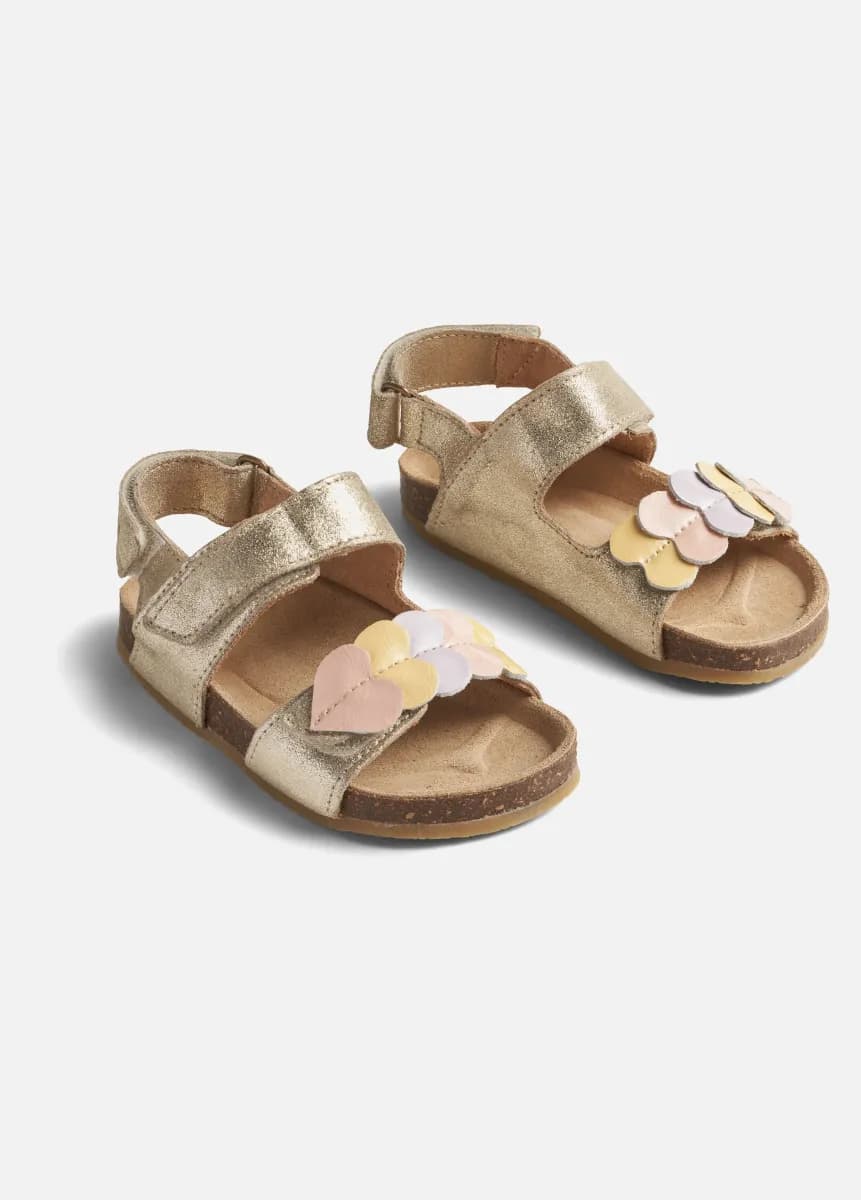 Wheat Clara Sandaler, Grey, 28