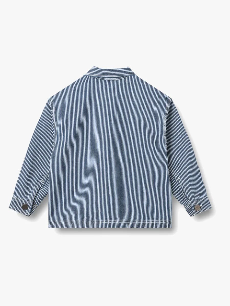 Wheat Cole Overshirt, Denim Stripe, 116