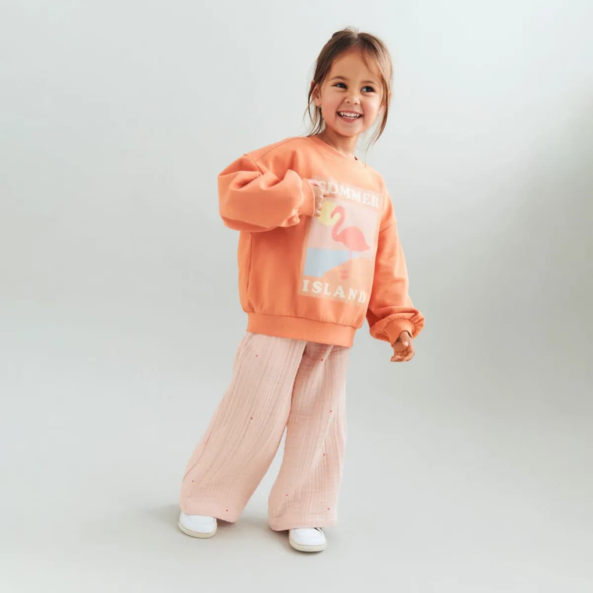 Wheat Eliza Sweatshirt, Sunkissed Orange, 116