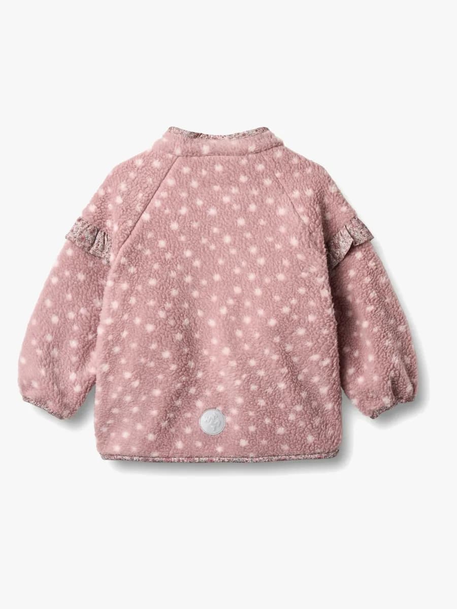 Wheat Ellena Fleecejacka, Rosewood Dots, 122
