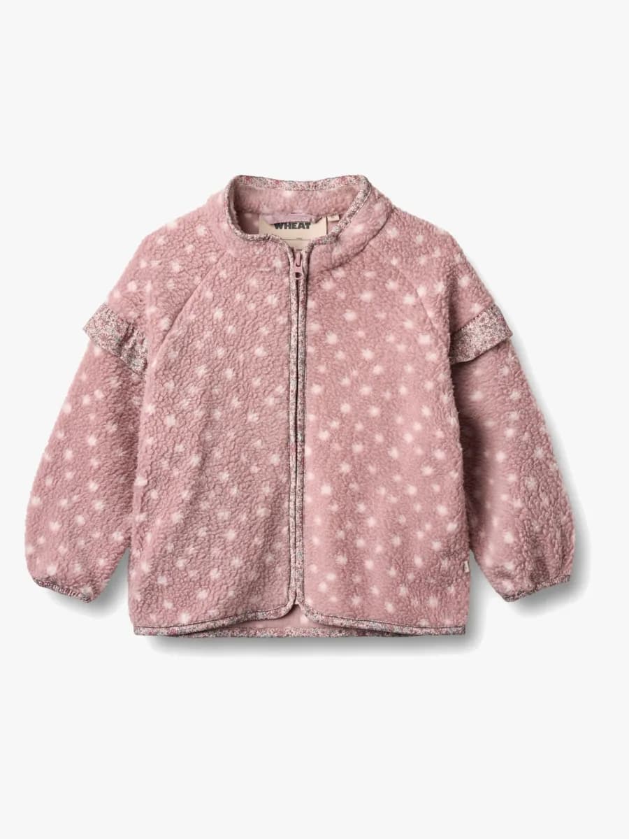Wheat Ellena Fleecejacka, Rosewood Dots, 122