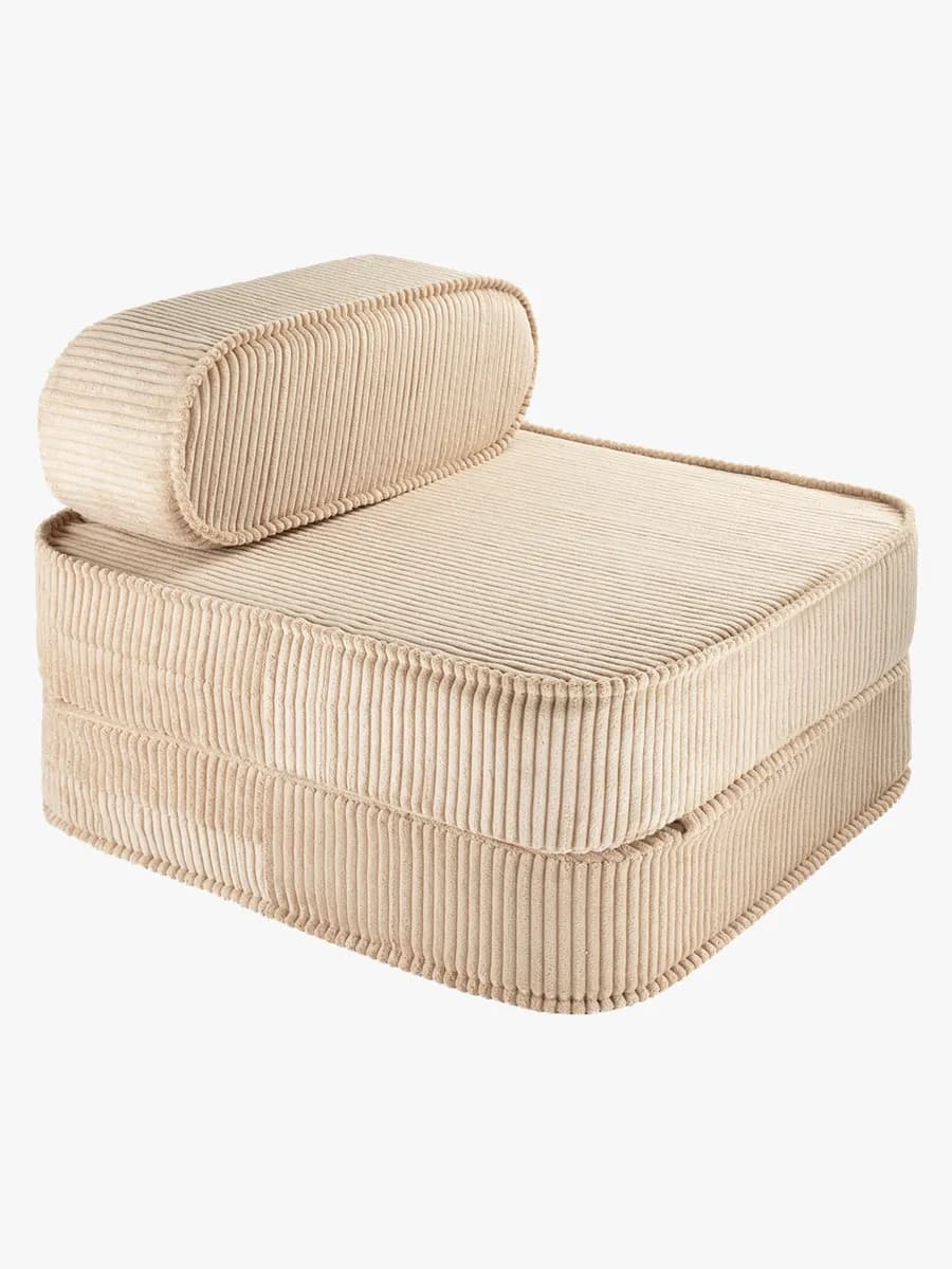 Wigiwama Flip Vikbar Barnstol 150x60 cm, Brown Sugar