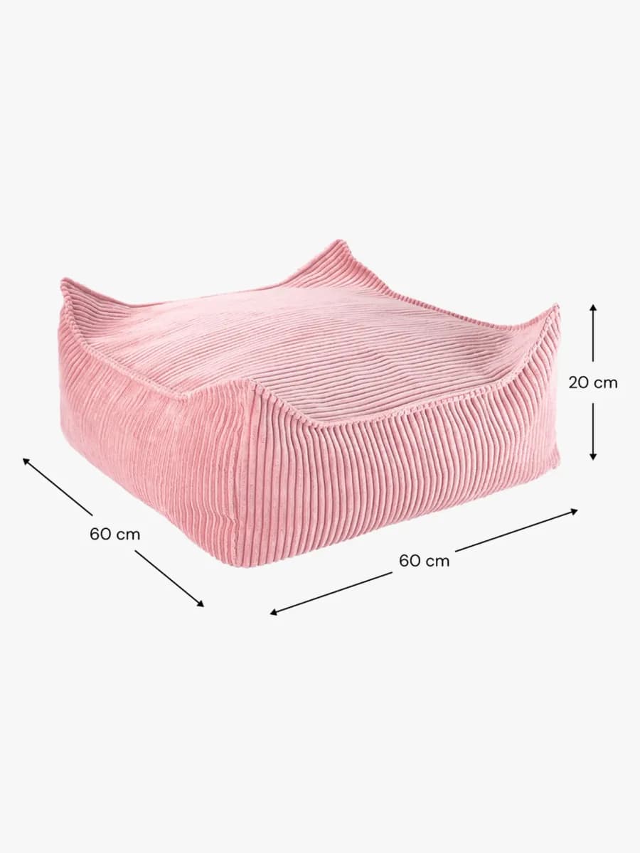 Wigiwama Kvadrat Sittpuff, Pink Mousse