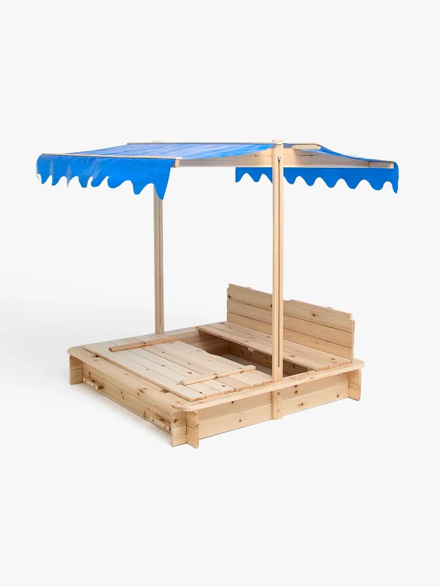 Woodlii Sandlåda med Tak och Bänk, Natur