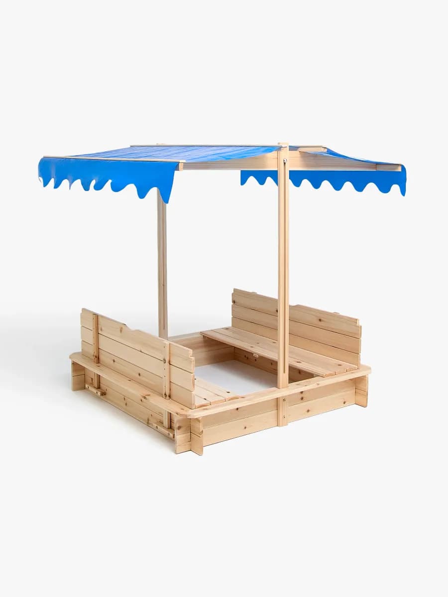 Woodlii Sandlåda med Tak och Bänk, Natur