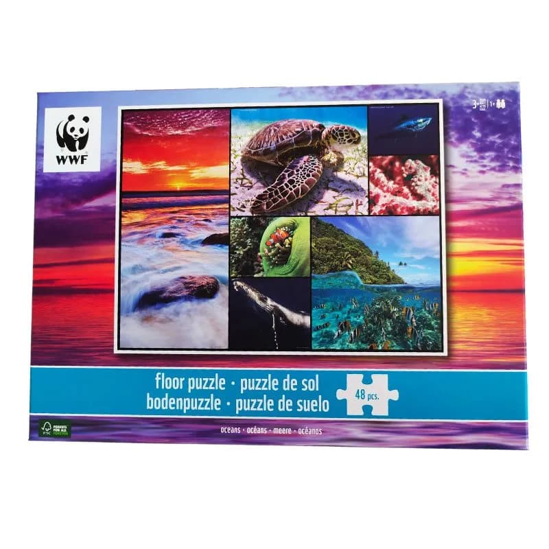 WWF golvpussel 48 bitar, hav