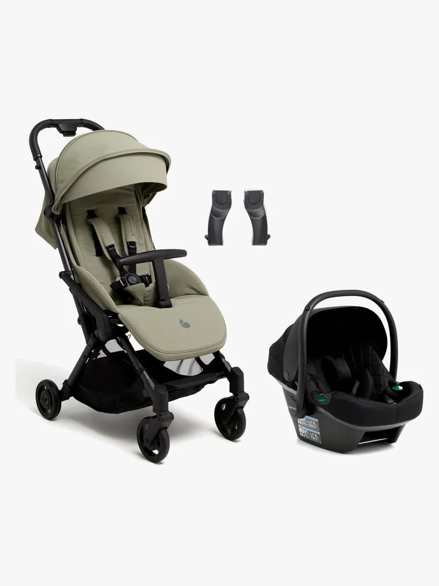 Beemoo Easy Fly Lux 4 Sulky Inkl. Route i-Size Babyskydd, Spring Green/Black Stone