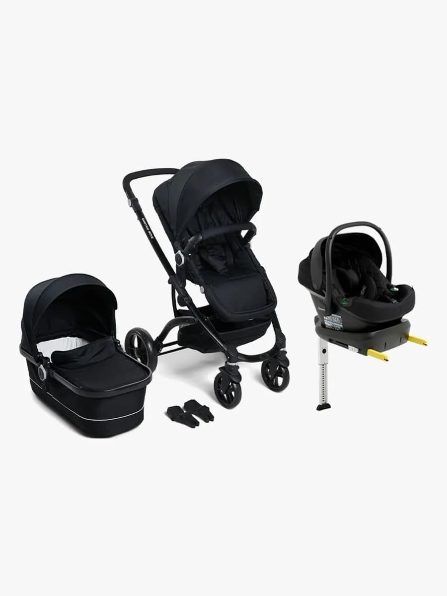 Beemoo Move Duo Duovagn Inkl. Beemoo Route i-Size Babyskydd & Bas, Black/Black Stone