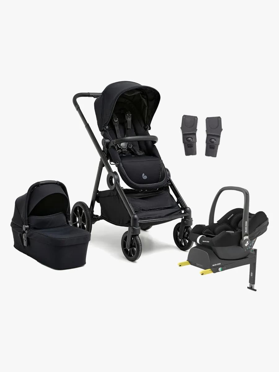 Beemoo Pro Multi 2 Duovagn Inkl. Maxi-Cosi CabrioFix Babyskydd & Bas, Coffee Black