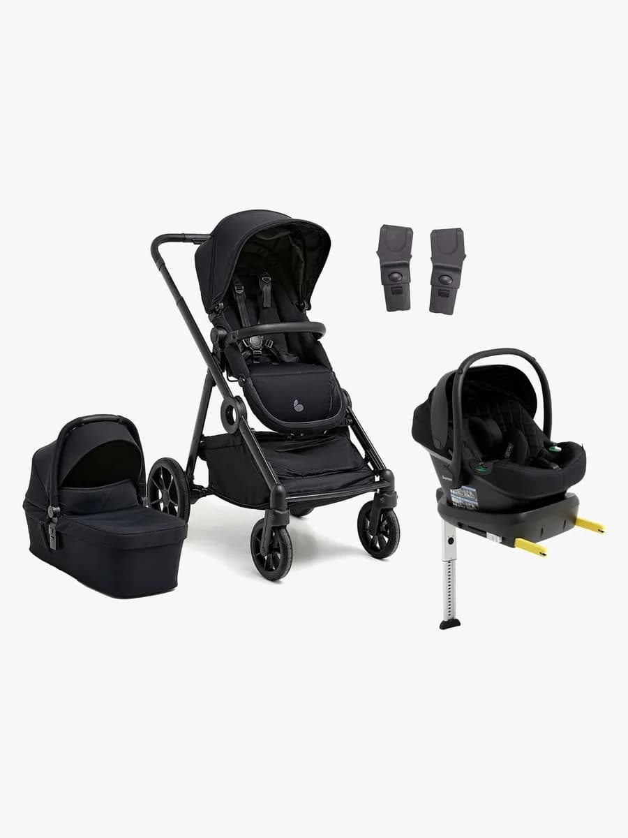 Beemoo Pro Multi 2 Duovagn Inkl. Route i-Size Babyskydd & Bas, Coffee Black/Black Stone