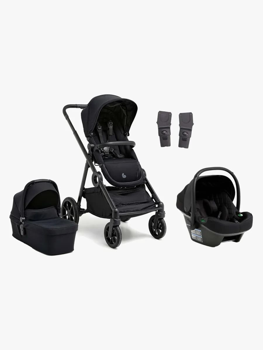 Beemoo Pro Multi 2 Duovagn Inkl. Route i-Size Babyskydd, Coffee Black/Black Stone