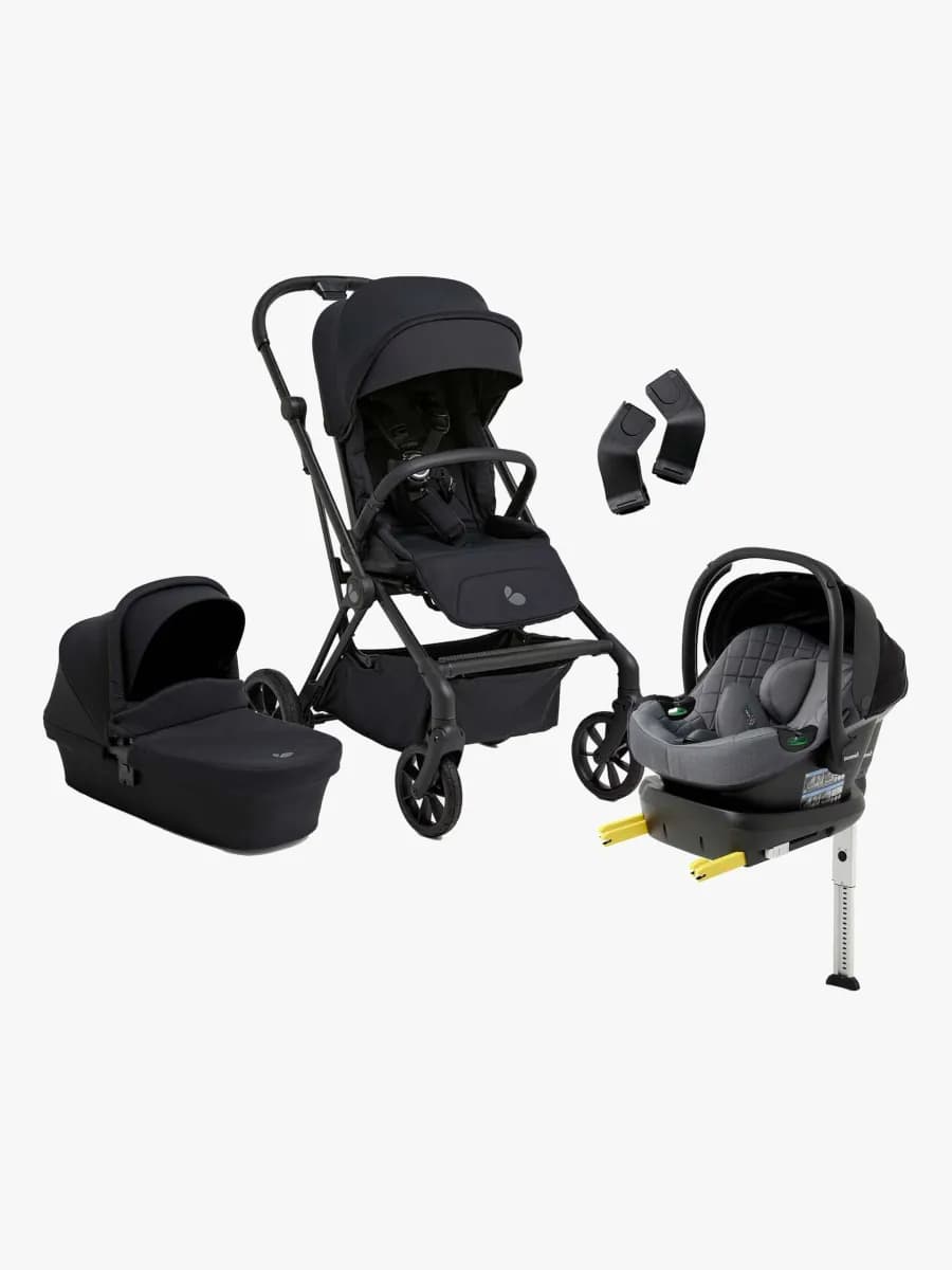 Beemoo Pro Twist Duovagn Inkl. Beemoo Route Babyskydd & Bas, Coffee Black/Mineral Grey