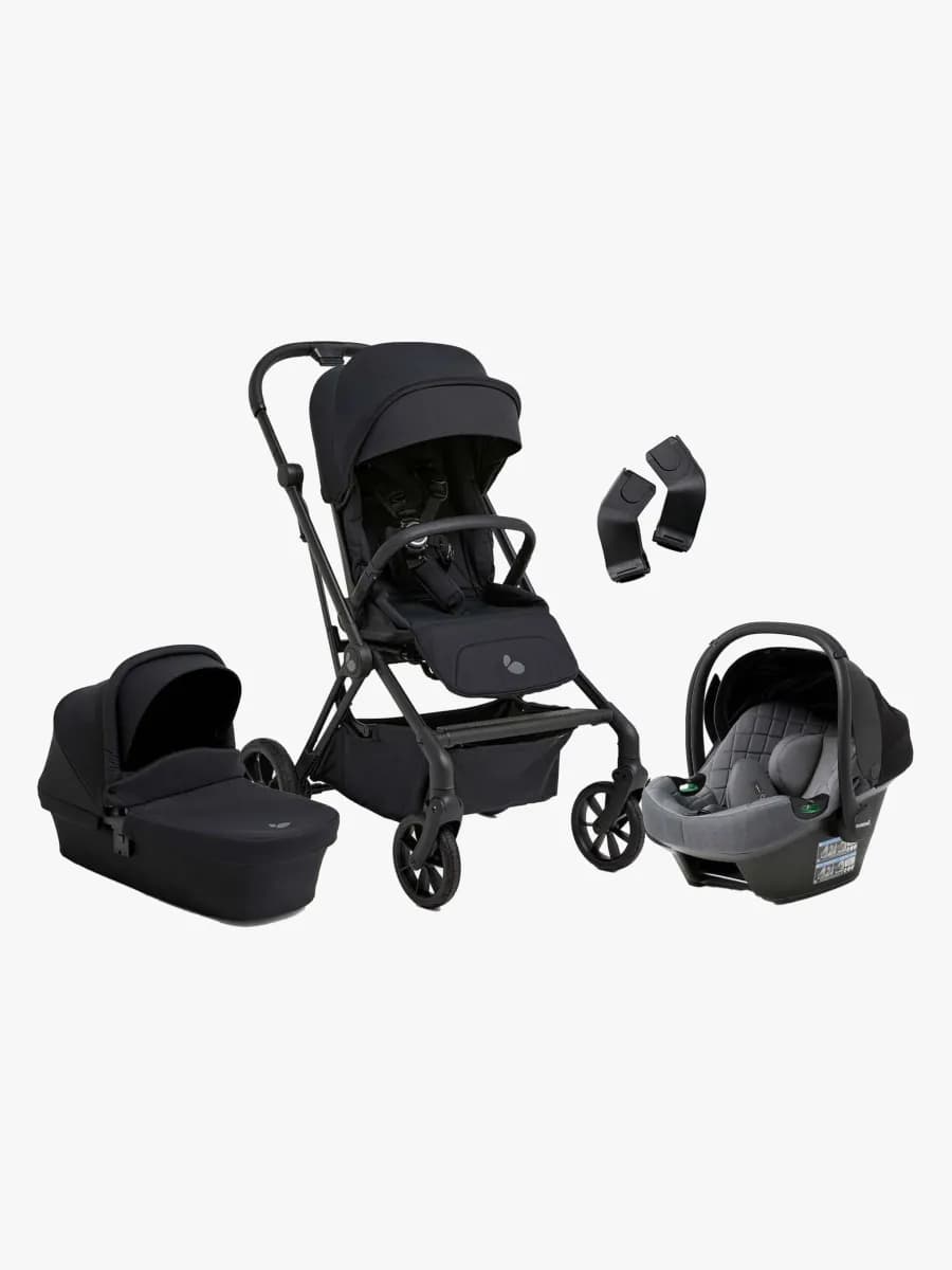 Beemoo Pro Twist Duovagn Inkl. Beemoo Route Babyskydd, Coffee Black/Mineral Grey