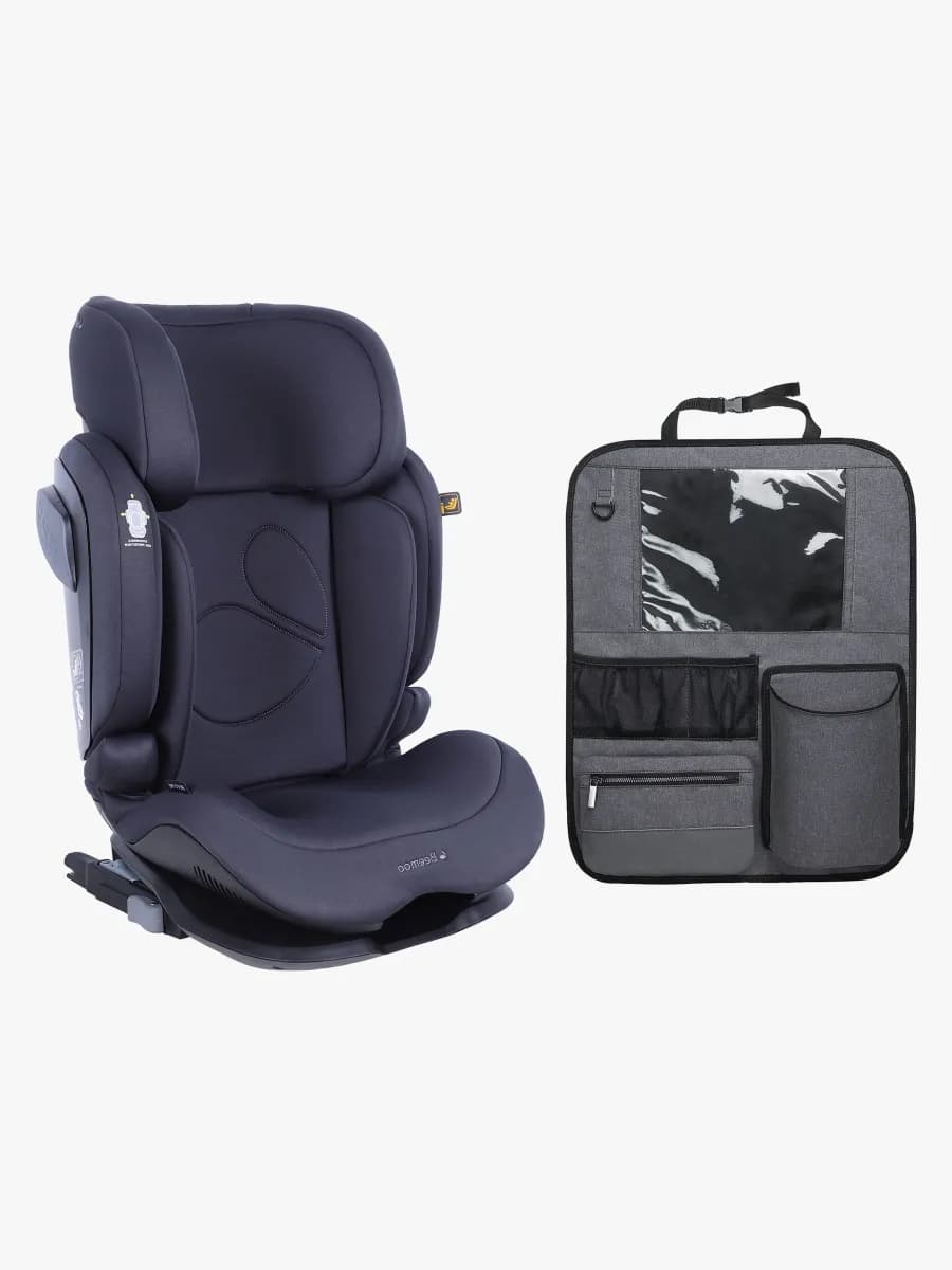 Beemoo Recline i-Size Bältesstol inkl. Deluxe Sparkskydd med Förvaring, Anthracite
