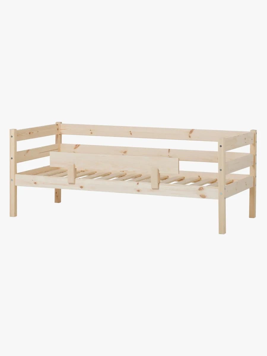 Hoppekids ECO Comfort Enkelsäng med Säkerhetsskena 70x160, Trä, Barnsäng, Juniorsäng