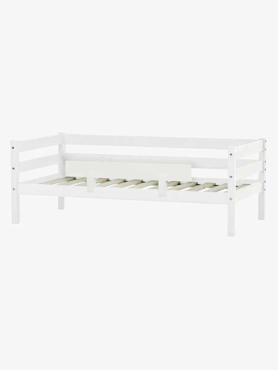 Hoppekids ECO Comfort Enkelsäng med Säkerhetsskena 70x160, Vit, Barnsäng, Juniorsäng