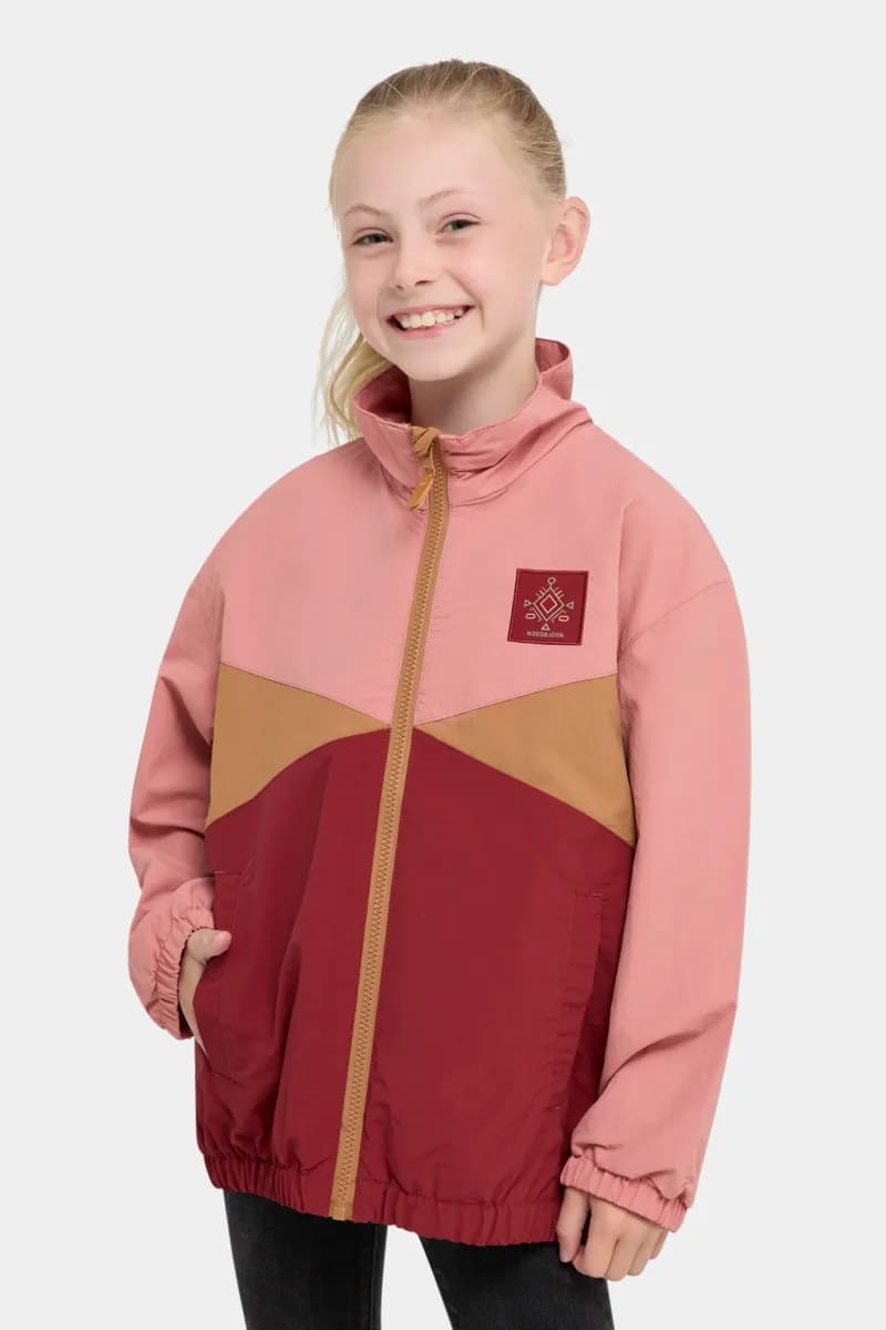 Nordbjörn Kolabacken Vind- och vattenavvisande Jacka, Rose Dawn/Madder Brown/Sesam, 122-128