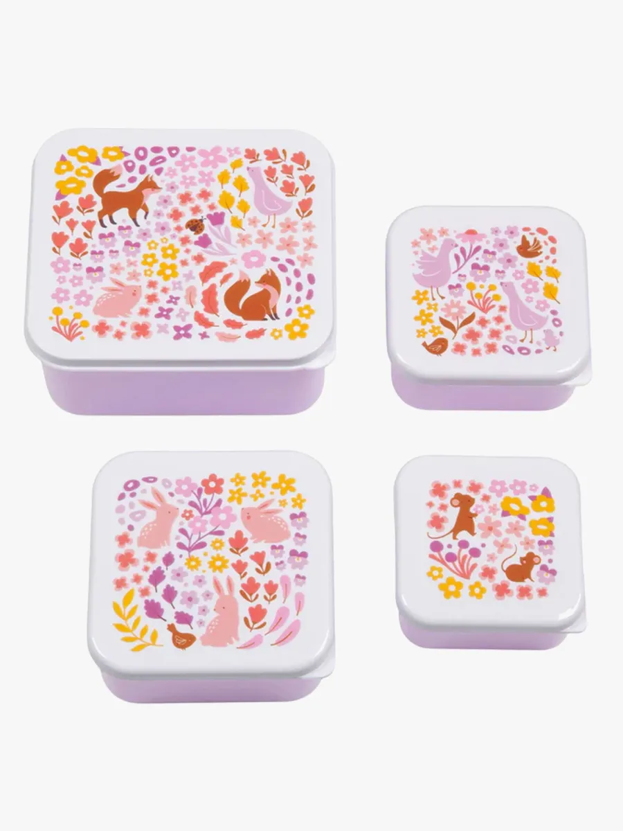 A Little Lovely Company Lunchboxset, Blomsterträdgård