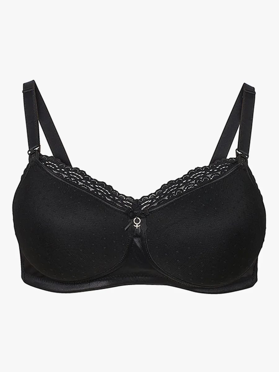 Abecita Amnings-BH Mama Soft Svart 90/95C