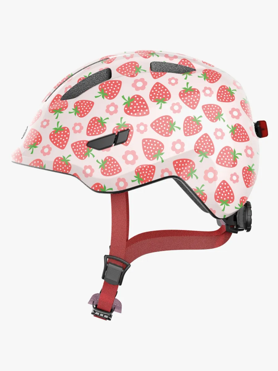 ABUS Smiley Led Hjälm, Rose Strawberry, 45-50