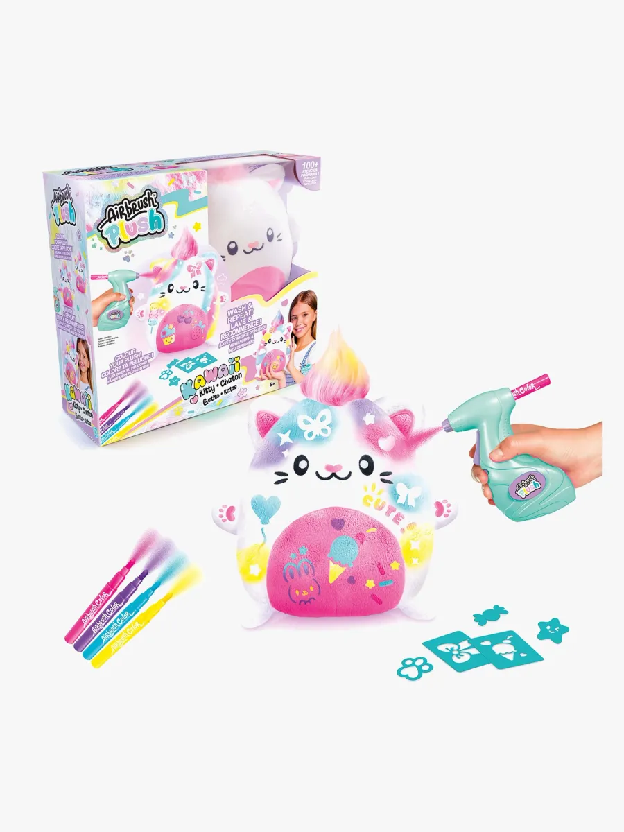 Airbrush Plush Gosedjur Kawaii Kitty