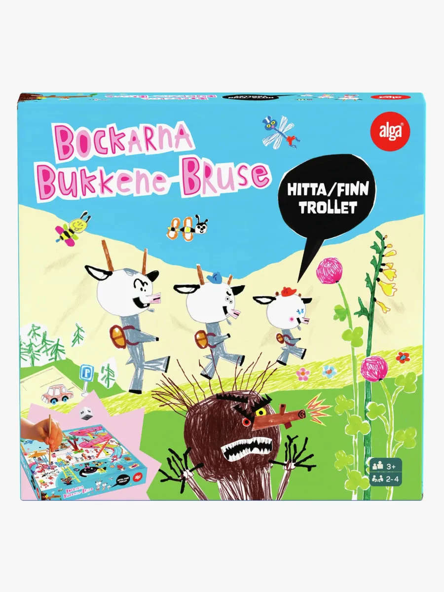 Alga Bockarna Bruse Barnspel Hitta Trollet