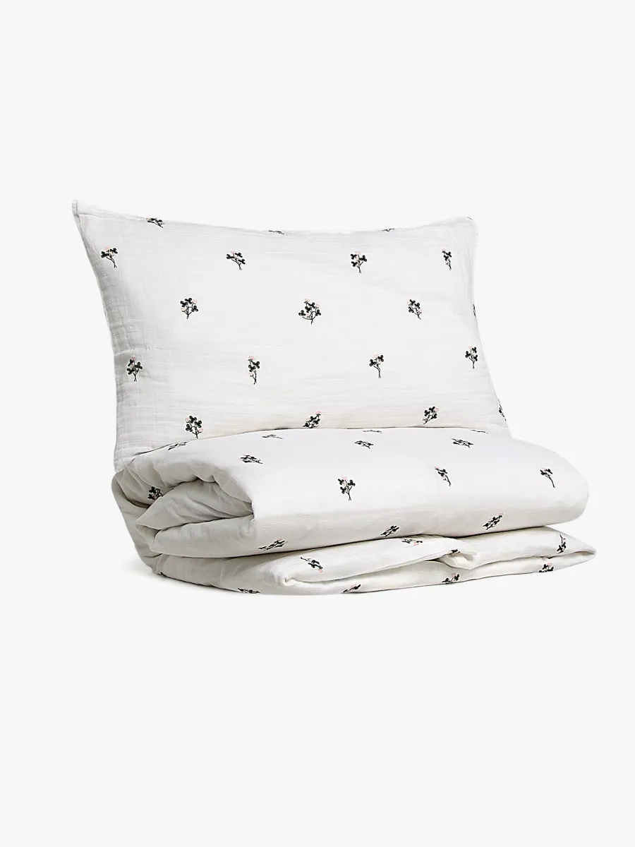 Alice &  Fox ADORA Bäddset Spjälsäng 100x130, Vit
